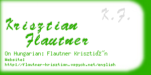 krisztian flautner business card